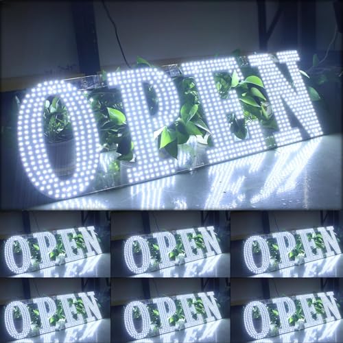 Panneau LED ouvert grand format 76cm pour signalétique de magasin