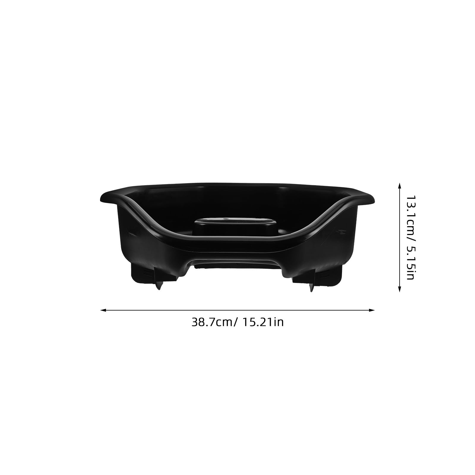 Gatuida Bac à Shampoing de Salon Portable en Plastique Noir