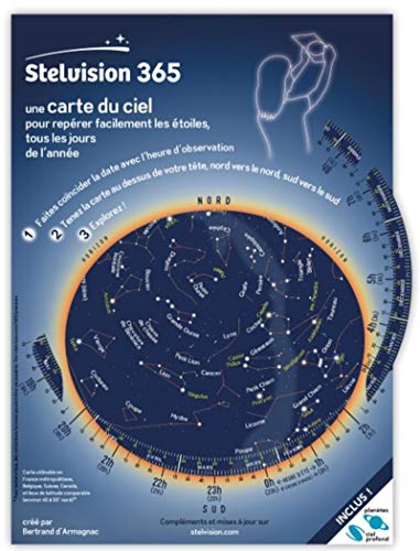 Télécharger Stelvision 365 : Une carte du ciel pour repérer facilement les étoiles, tous les jours de l'année Livre eBook France