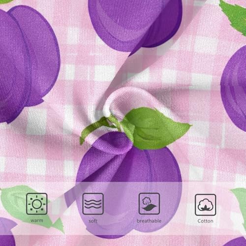 Toddler Underwear Floral 2t Cotton Girl Panties Cute Pattern Underpants Briefs Cartoon Purple Plums Pink Gingham3