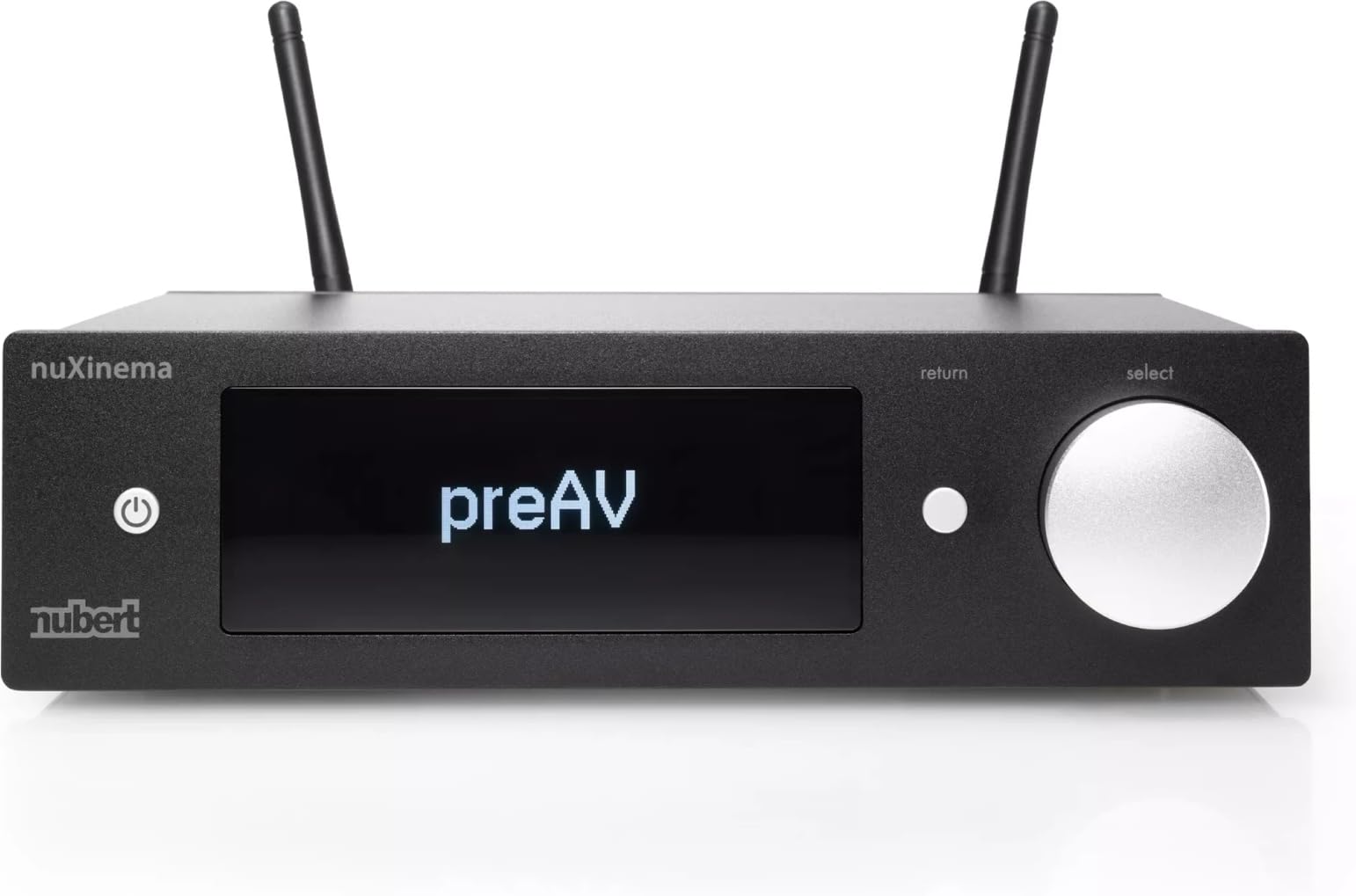 Nubert nuXinema preAV AV-Vorverstärker Dolby Atmos DTS:X Wireless Surround-Sound 9 Quellen