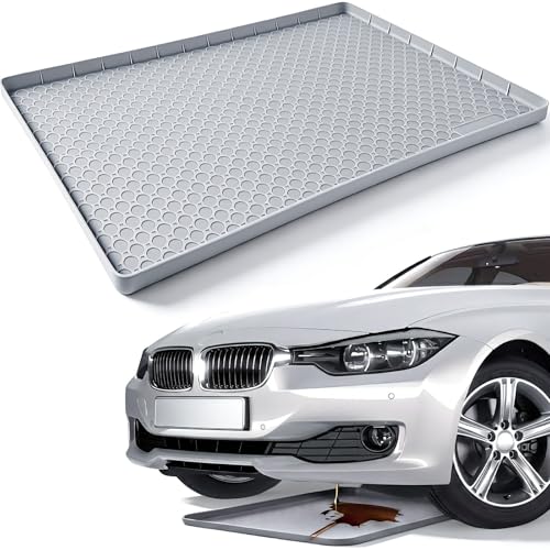 Drip Pan For Under Car 34" X 22" Silicone Oil Spill Mat For 