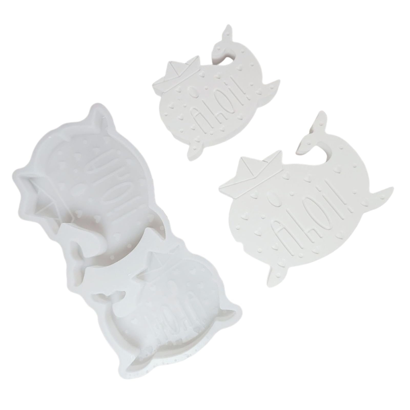 Kalttoy Multicolor Flexible Whale Silicone Mold For Cement Decoration Making Unique Decoration Food Grade Silicone Craft Mold