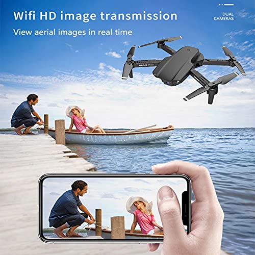 Drohne Mit Kamera 4K HD Faltbar RC Quadrocopter APP Live Übertragung Flugzeit 40 Minuten Dual Kamera Mit 2 Akkus… – Bild 4