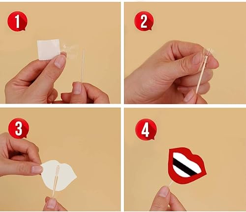 Miniatura 2 de Partico - Kits de accesorios para cabina de fotos del Super Bowl, recuerdos de fiesta para fiestas de fútbol, suministros temáticos de decoración,