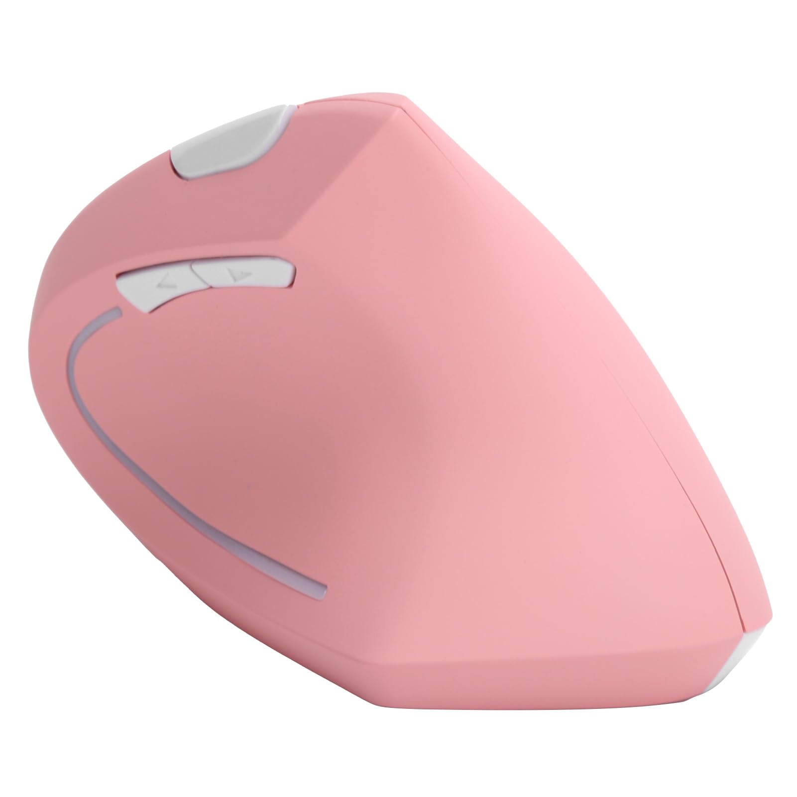 Ausla Mouse Verticale, Mouse da Gioco USB Wireless Ergonomico, 2,4 G per Uso in Ufficio, DPI Regolabile 800-2400 (Topo rosa verticale H1)