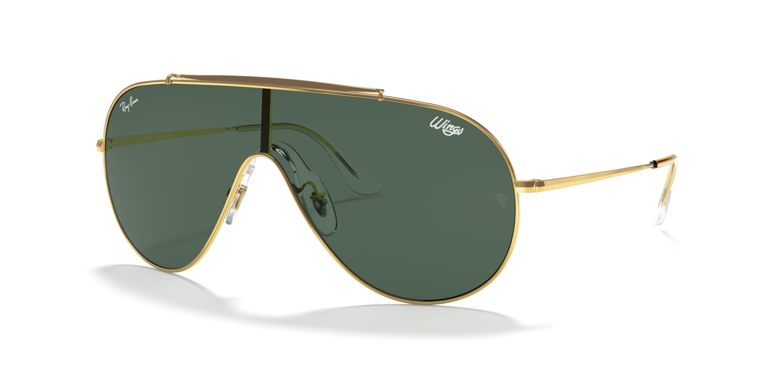 

                                                    Ray-Ban Unisex RB3597 Wings Shield Sunglasses, Gol