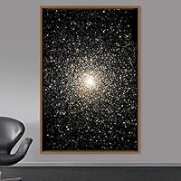 Framed Canvas Wall Art Night View Landscape Canvas Prints Home Artwork Decoration for Living Room,Bedroom - 16x24 inches