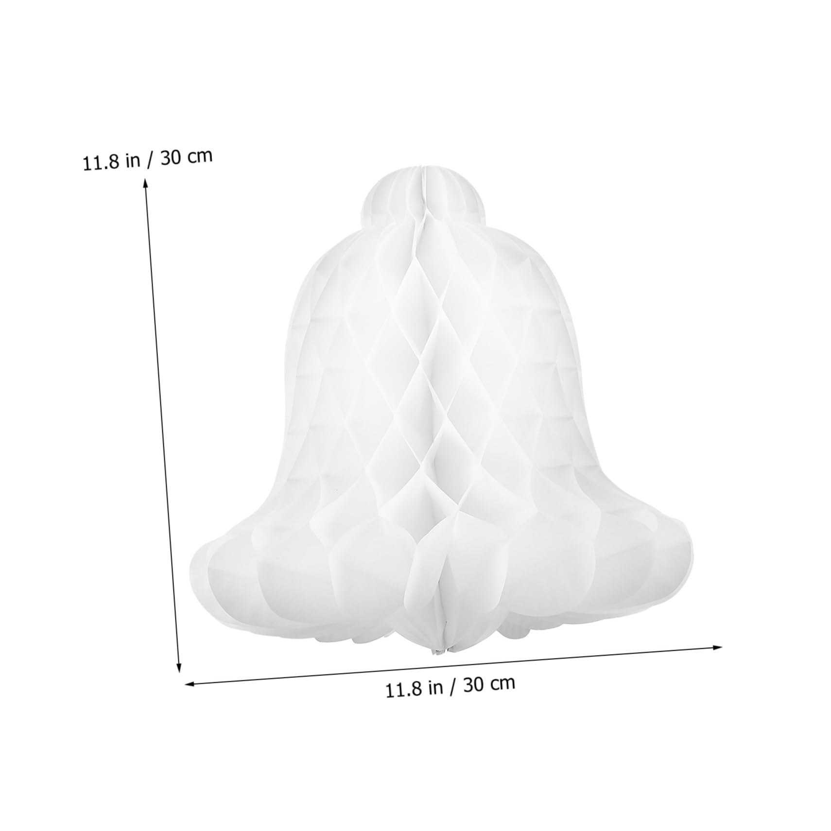 COSMEVIVI 5pcs Paper Honeycomb Bells Elegant Hanging Decorations for Christmas Weddings and Parties Eye-catching Bells Versatile Use and Reusable Design