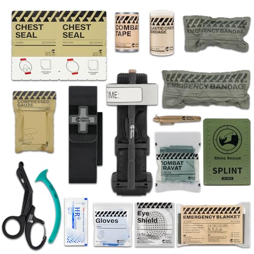 RHINO RESCUE Paquets de trauma tactique, Arrêter le saignement, R...