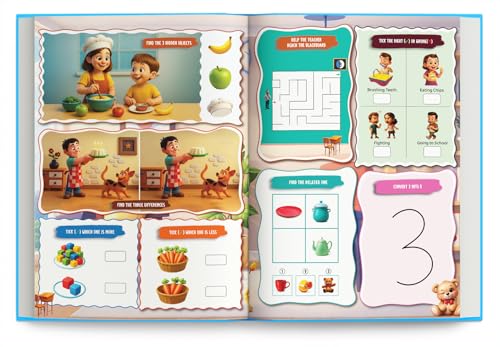 Image of Activity Book for 4 Year Old | Best Selling 1001 Brain Booster Books for 4+ Year Old Children | Kids Activity Book - Puzzles, Mazes, Colouring, Dot-To-Dot, Matching, Seek & Find, Spot the Difference