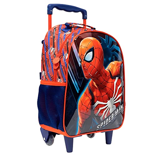 Mochila Com Rodinhas 14 Spider Man R 10681 - Xeryus