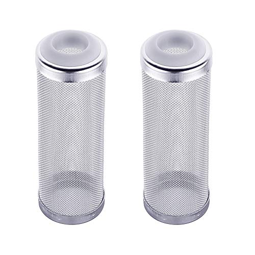 Quickun Stainless Steel Aquarium Flow Fish Filter Guard Net Shrimp Safe Inlet Inflow Protect Basket Mesh Media 16Mm, 2Pcs #TOP1