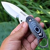 Multi Function Tactical Boot Survival Hunting Knife Micarta Handle with KYDEX Sheath AJ324