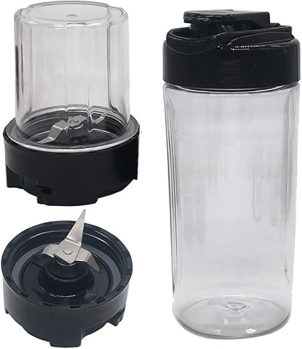 Miniatura 6 de Joystar Cuchilla cruzada myblend de repuesto con 2 botellas deportivas de 20 onzas y tapa para llevar, compatible con licuadoras Oster MyBlend