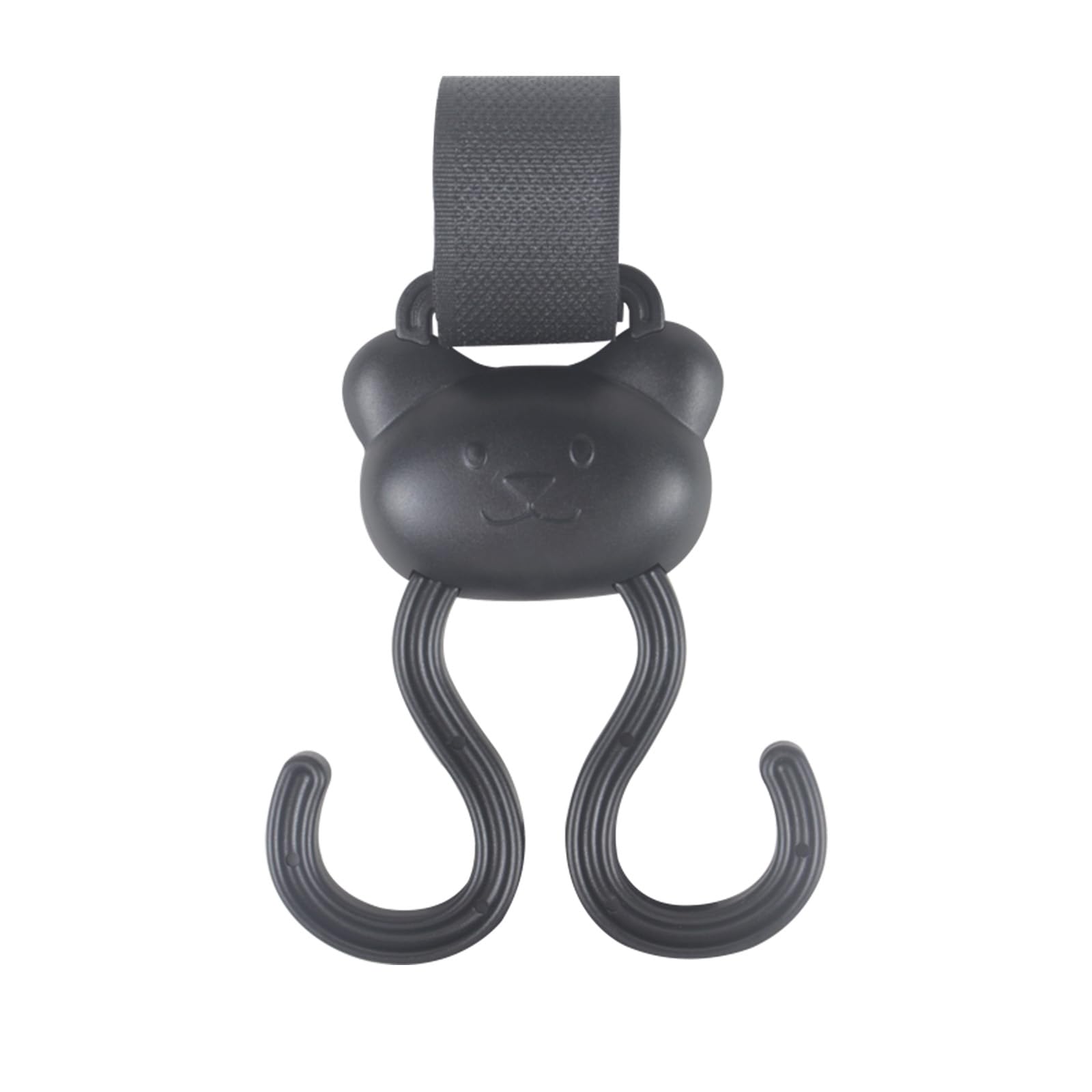 WEISUYUUS Baby Strollers Hook for Hanging Diaper Bags Groceries and More Lovely Bear Infant Cart Organiser Pushchair Hanger Decor