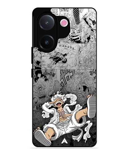 Image of Premium Anime 2 Case for Vivo v60e (Glossy Finish) Soft-Touch Metal TPU Back Cover, Shockproof, Designer, Aesthetic Mobile Phone Case