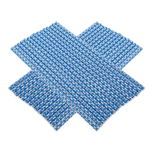 Pitillos de papel biodegradables azul 100 pcs miniatura 1