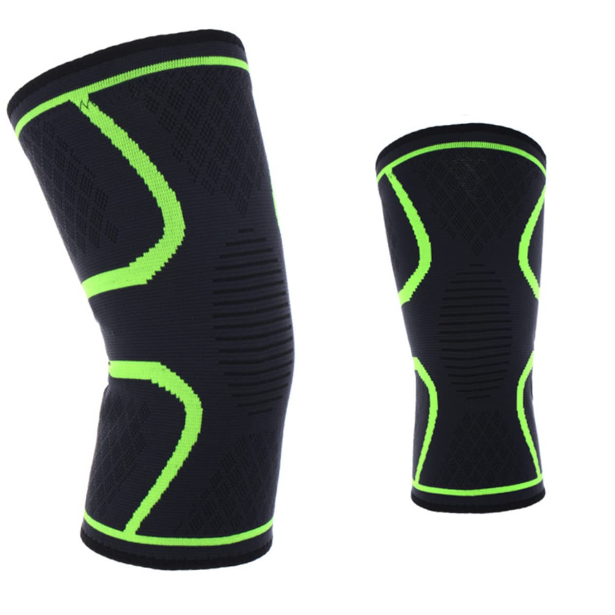 Baluue Comfortable Sports Pads Knee Protectors Anatomical Design for Workout Football Brace Light l Universal Fit