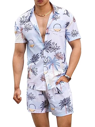 Image of DHRUVI TRENDZ Rayon Co-Ord Set for Men | Men's Cord Set | Night Suit for Men | T-Shirt and Shorts Set for Men | Night Dress for Men | Pyjama Set for Men