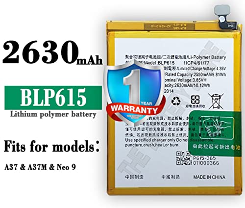 Image of Original BLP615 Battery for Oppo A37 Neo 9 /7 / A37T / A37M / A37f / A37fw Battery with 1 Year Warranty**(Y00000170)