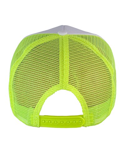 Image of NYFASHION101 Plain Mesh Trucker Hat - Breathable 6-Panel Daily Snapback Cap, Customizable Ideal for DIY Embroidery & Patches