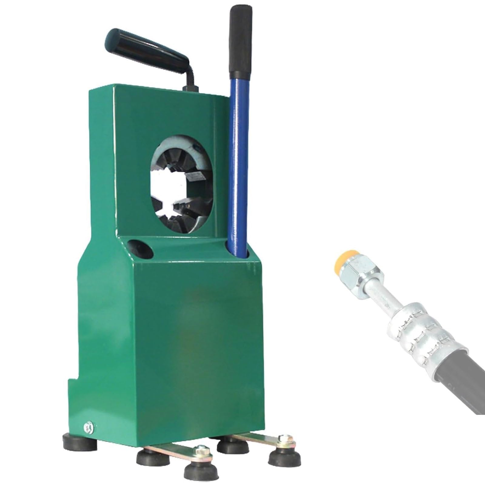 Eiwitany Hydraulic Hose Crimper - Manual Tool For Automotive Ac & Refrigeration Hoses - High-Pressure Design For Crimping