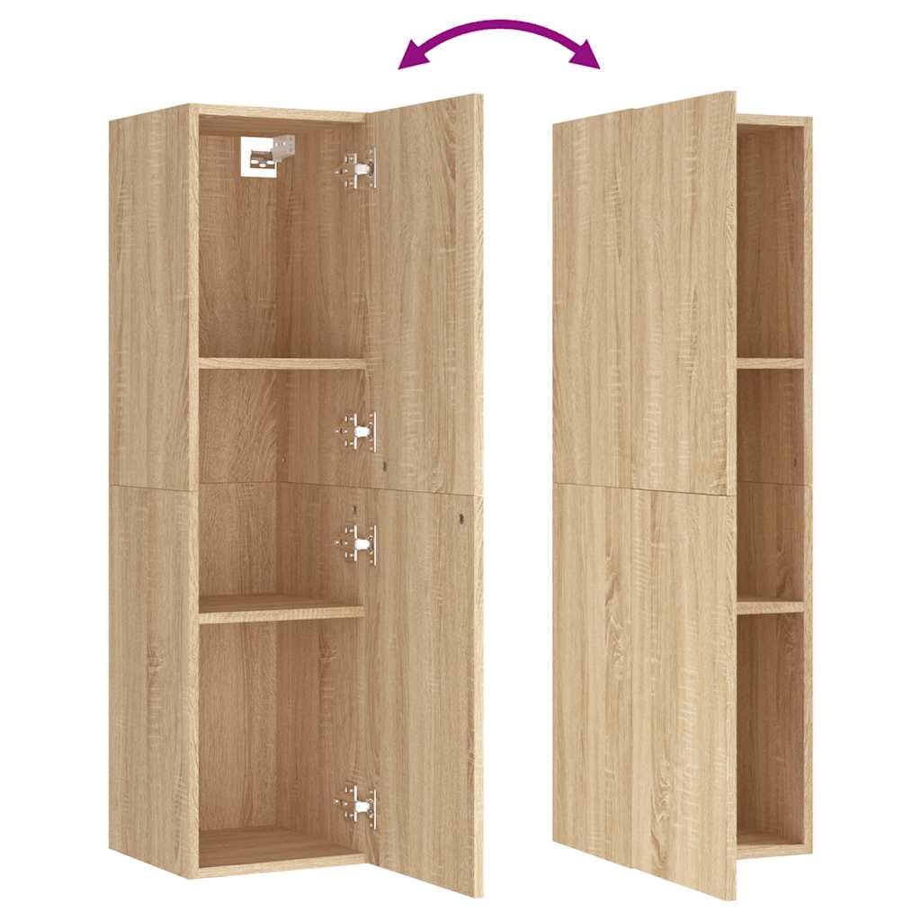 Hothingwell TV-Möbel zum Aufhängen, Holz, 2 Regale, 110 cm | Robustes Wanddesign, Aufbewahrung für Bücher und DVDs, einfache Reinigung mit feuchtem Tuch