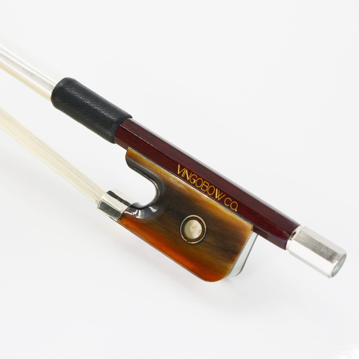 Pernambuco Stick Cello Bow 4/4 Size 340C VINGOBOW Concert Level Red Ox Horn Frog Great Bounce Unbleached Real Horse Hair Warm Tone