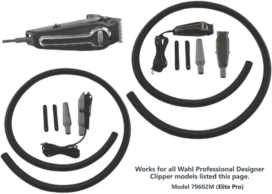 Full Earth's Vacuum Attachment Kit for Professional Size Wahl Clipper.. Only Works for Elite Pro Wahl Clippers Model# 79602M (Vac_Kit_05-040)