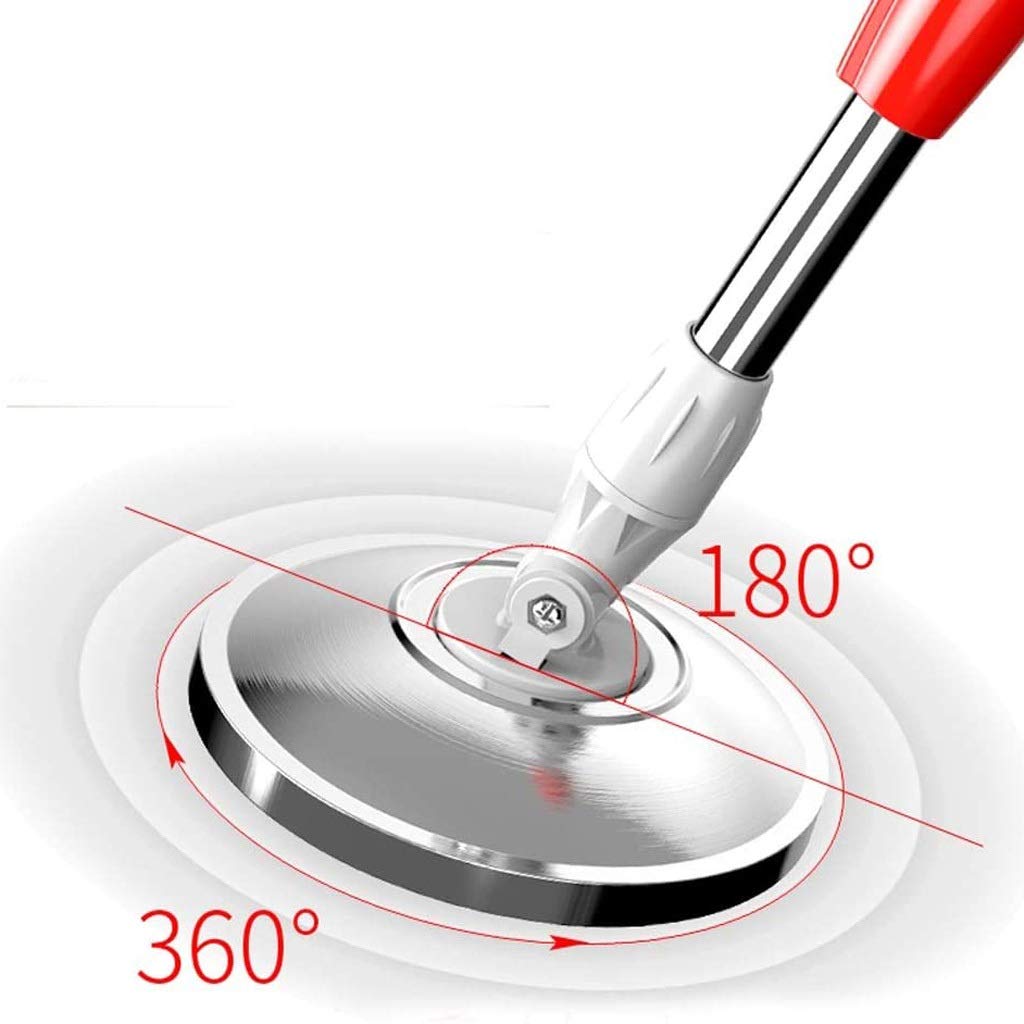 Cabezal Giratorio 360, Cabezal Giratorio de Microfibra para fregona de Suelo para ama de Llaves, fregona para Limpieza de Suelos del hogar Vision