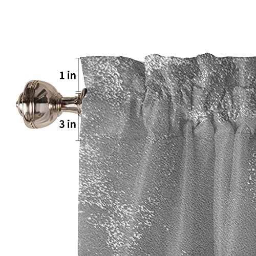 Window Valances Abstract Geometric Graffiti Oil Painting Style Orange Valance For Living Room, Rod Pocket Valances Small Kitchen Curtain Valance Light Filtering Bathroom Decor Curtain 54X22 Inches #TOP4