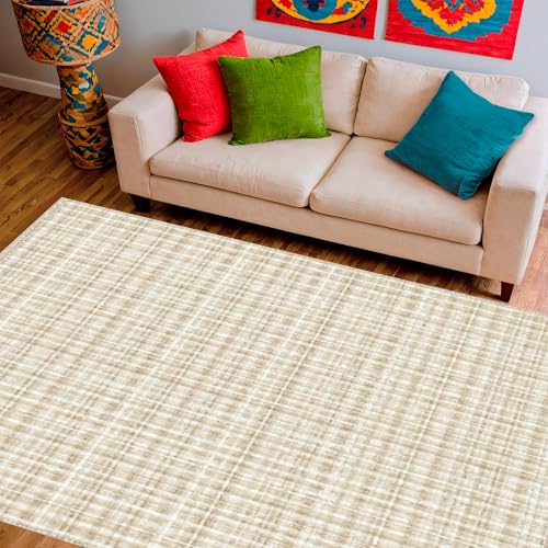 ODIKA Flatwoven High Traffic Area Rug 2x3, Classic Trellis Lattice