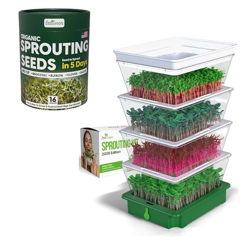 Mix Sprouting Seeds & 4-Tier Sprouting Growing Kit