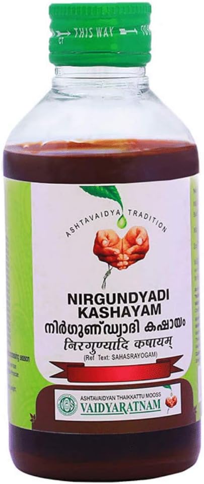 Vaidyaratnam Nirgundyadi Kashayam 200 ml (Pack Of 3)_Alida