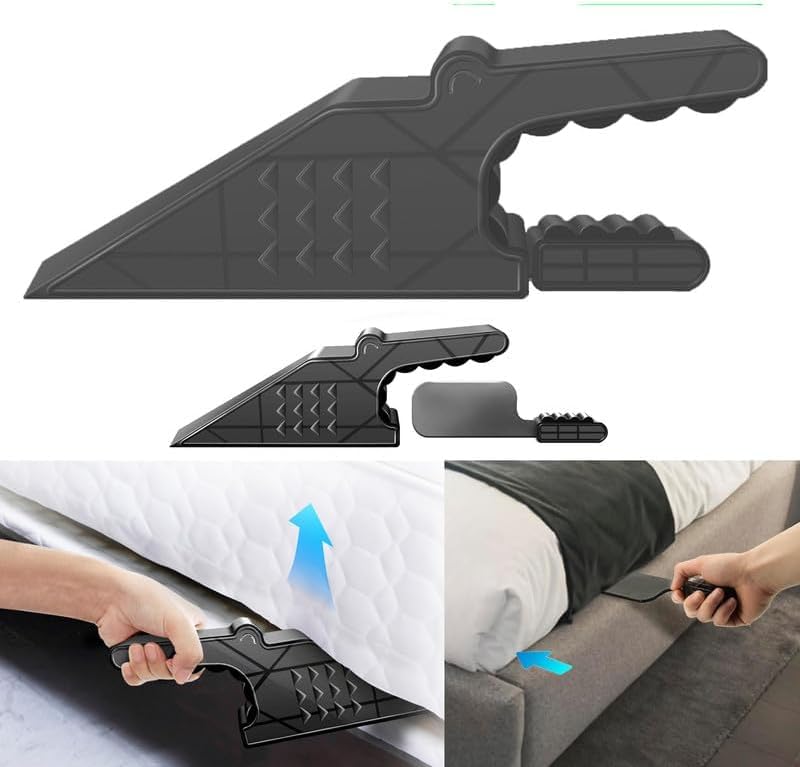 Mattress Lifter Wedge For Changing Sheets,Bed Tucker Tool 2-In-1,Bed Sheet Tucker Tool,Bed Making Wedge Tool Mattress Lifter,Lifts &Holds The Mattress,Tucks Sheets,Removes Sheets,Alleviating Back Pain