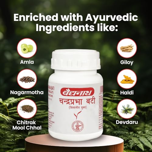 Baidyanath Chandraprabha Bati 80-Tab ( Pack Of 2) | Enriched With Shuddha Shilajit And 40 Others Ayurvedic Herbs| For Urinary Tract, In Painful Urination,General Debility, In... - Image 4