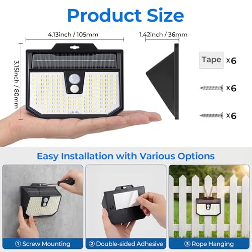 Outdoor Motion Sensor Lights 4-Pack