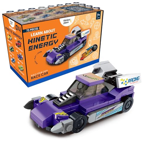 Image of STEM Racing Car Pull Back Building Blocks Set (73Pcs) | DIY Speed Car Toy for Kids 6+ Years (Boys & Girls) | Friction Powered Racing Toy | Creativity & Motor Skills Development