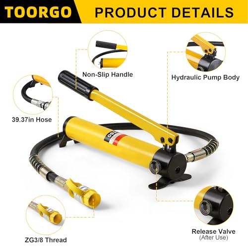 Image of CP-180 Hydraulic Hand Pump,Hand Operated Pump Manual Pump Hydraulic Pump for Lifting Cylinders