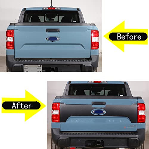 Image of Car Truck Tailgate Decal Sticker Wrap Compatible with Ford Maverick 2022-2024 Pickup Trucks Tailgate Blackout Decal Graphics Vinyl Decal Precut Sticker Printing Modelling Decor Exterior Accessories