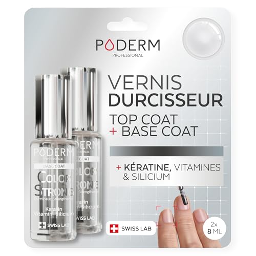 Top coat base coat PODERM le rituel manucure protecteur au silicium