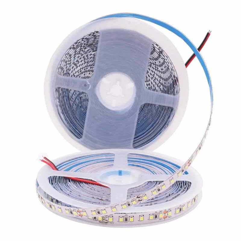 Image of Khodiyar Online Store Self Adhesive 2835 LED Strip Cove Light (120 LED Per Meter) or Profile Light or Flexible Strip with SMPS (Pink-5 Meter).