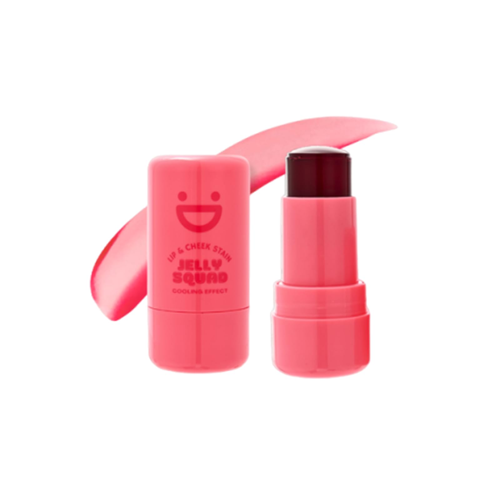 Jelly Squad Lip and Cheek Tint, Cooling Jelly Blush Stick, Bubbly 02 - Bubbly 0.28 Fl Oz (Pack of 1)