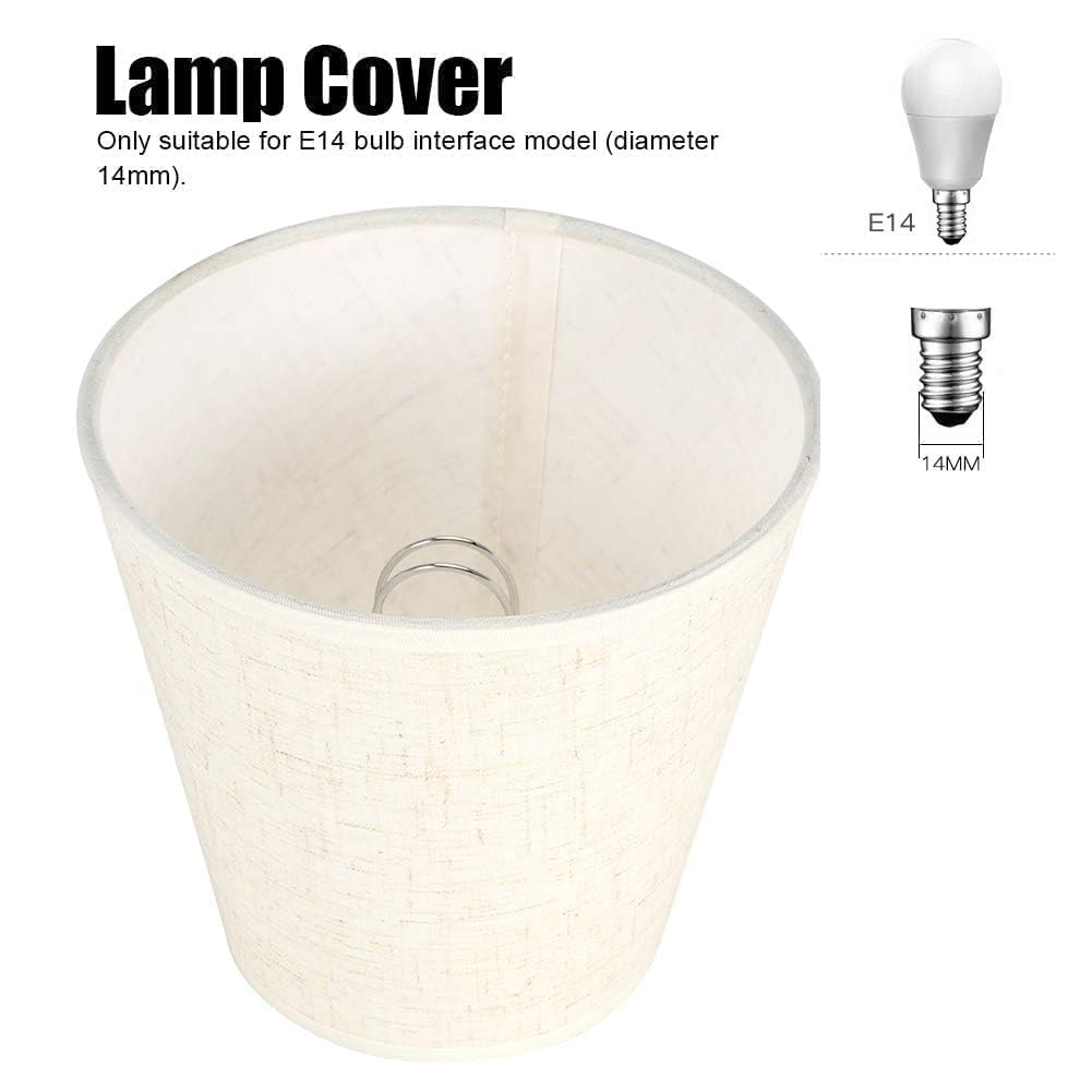Pince abat - jour, 6 petits abat - jour pince ampoule suspension abat - jour plafonnier bougie abat - jour plafonnier crème abat - jour Suspension Lampe suspension abat - jour