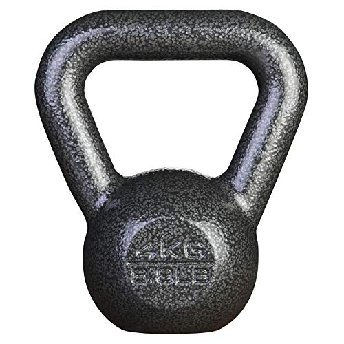 PROIRON ケトルベル 4kg 一体型鋳鉄 ジムや自宅に最適 3年保証