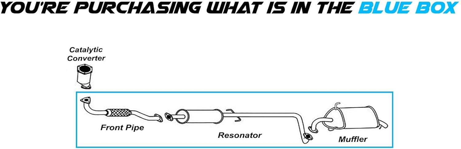 Northeastern Exhaust | Front pipe Exhaust Muffler compatible with: 2007-2008 Chevy Aveo5 1.6L