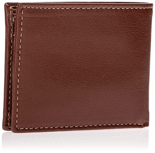 Timberland Carteira masculina de couro com três dobras híbrida