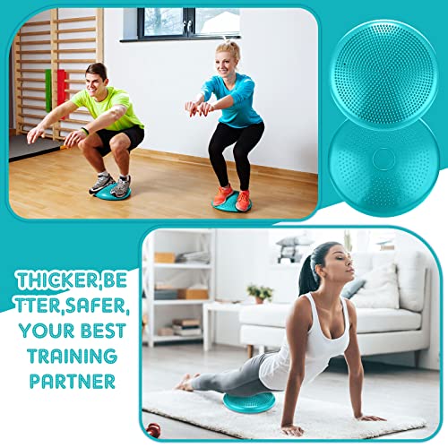 Image of Jerify 4 Pcs Wiggle Seat Flexible Inflated Wobble Cushion Stability Balance Pad Balance Disc Sensory Seat for Men Women Fitness Physical Exercise Improving Posture Home Office