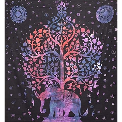 Jeté de lit Orientalhaus éléphant Cover